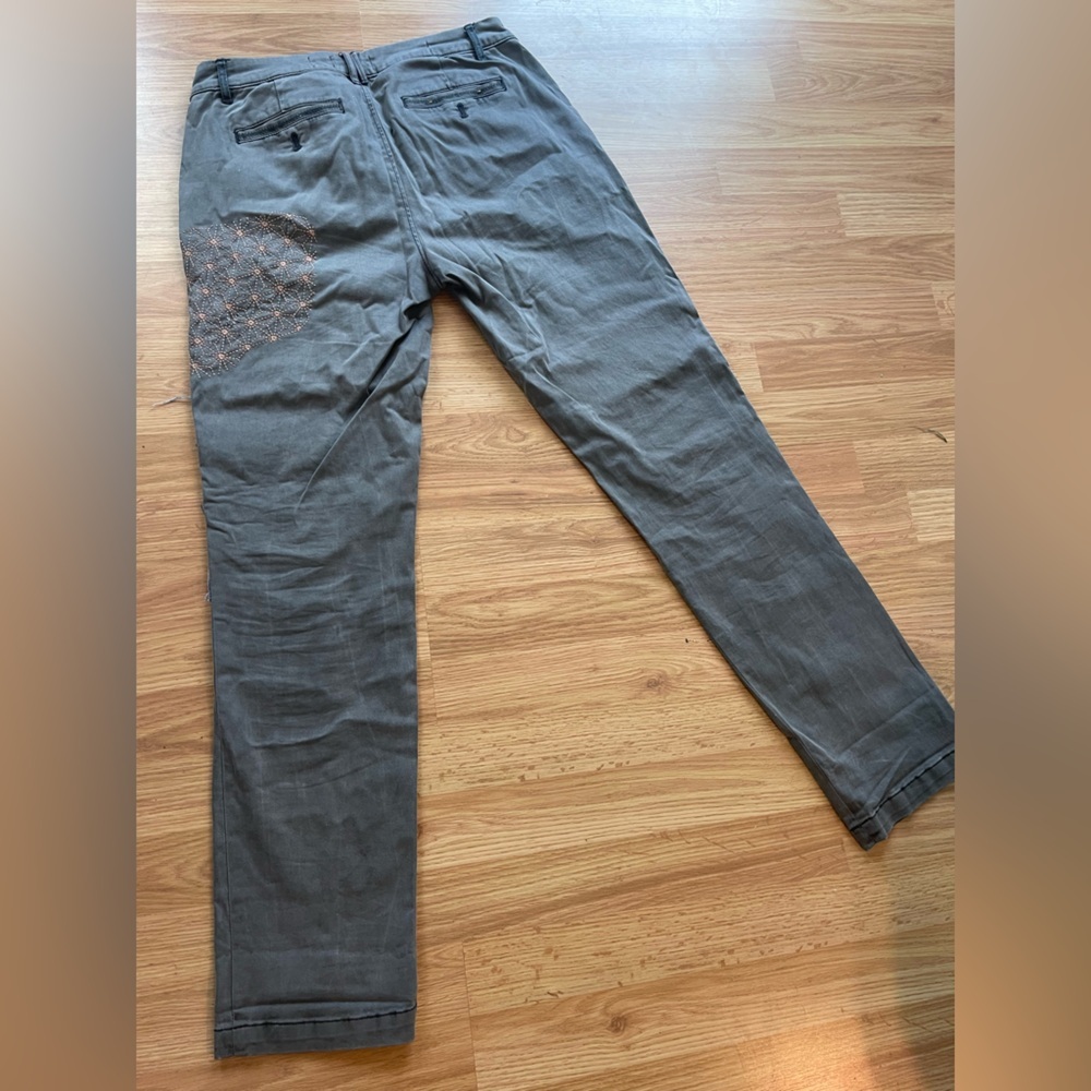 Pilcro Gray Pants With Patchwork - image 8